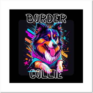 Graffiti Style - Cool Border Collie 3 Posters and Art